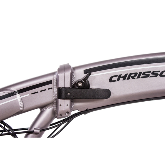 Chrisson E-Folder Faltrad 8 Gang Shimano Acera RD-M360 Schaltwerk, Kettenschaltung, Heckmotor 250 W